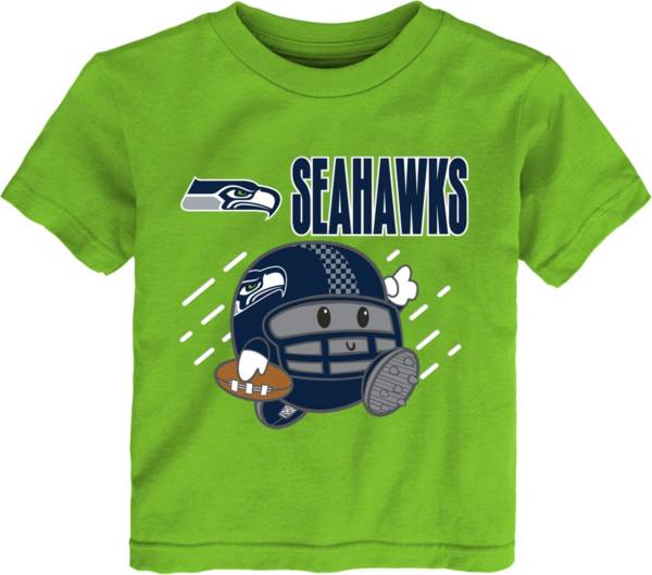 NFL Team Apparel Little Kid's Seattle Seahawks Action Green Poki T-Shirt