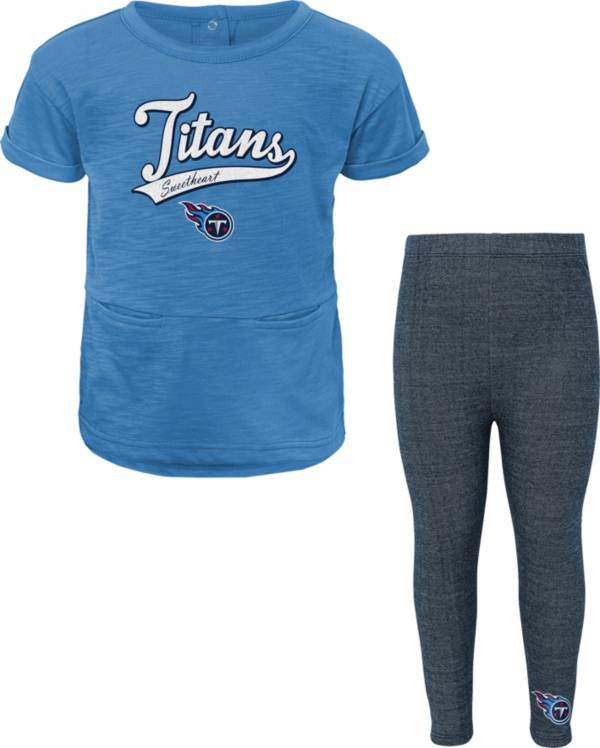 NFL Team Apparel Little Girls' Tennessee Titans T-Shirt and Legging Set