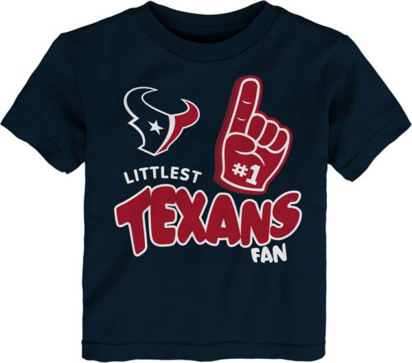 NFL Team Apparel Little Kid's Houston Texans Navy Lil' Fan T-Shirt