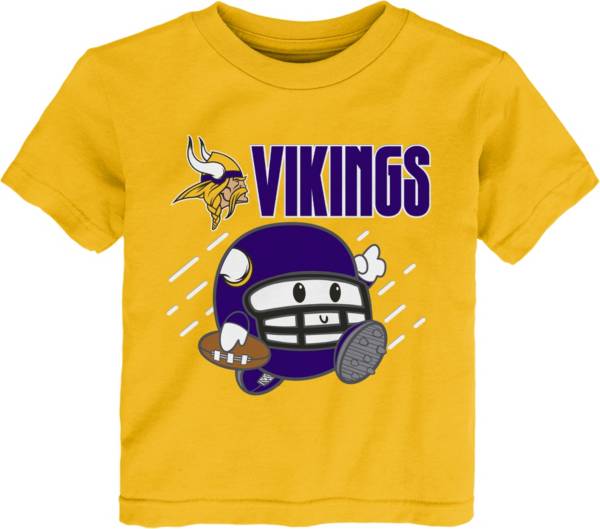 NFL Team Apparel Little Kid's Minnesota Vikings Gold Poki T-Shirt