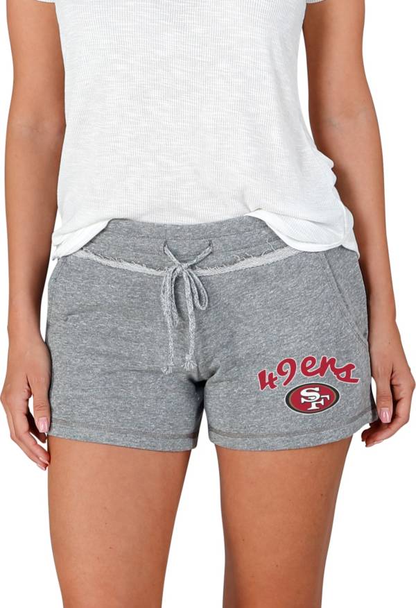 Concepts Sport Women's San Francisco 49ers Mainstream Grey Shorts product image