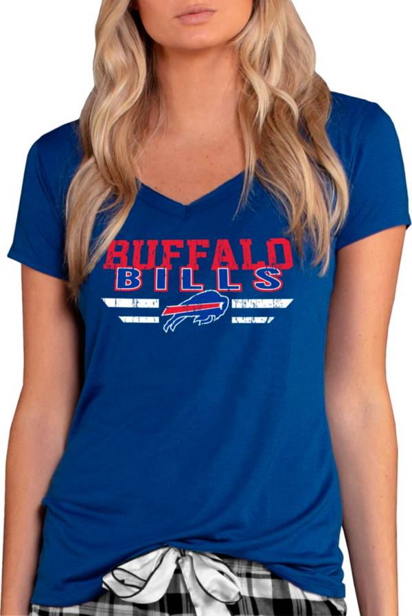 Concepts Sport Women's Buffalo Bills Team Stripe Royal T-Shirt