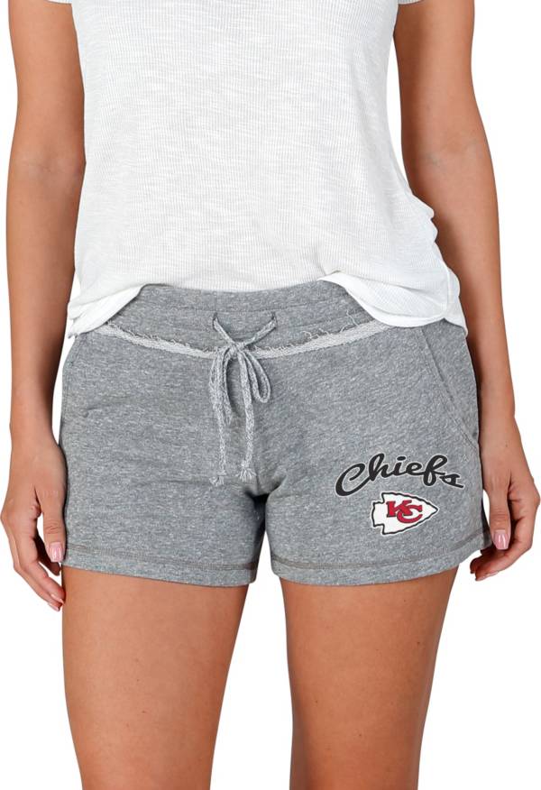 Concepts Sport Women's Kansas City Chiefs Mainstream Grey Shorts