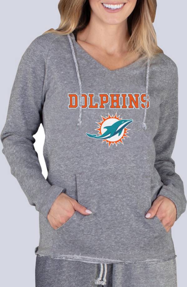 Concepts Sport Women's Miami Dolphins Mainstream Grey Hoodie product image