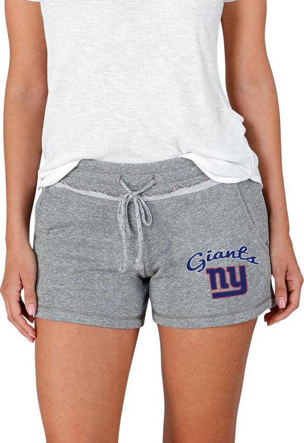 Concepts Sport Women's New York Giants Mainstream Grey Shorts