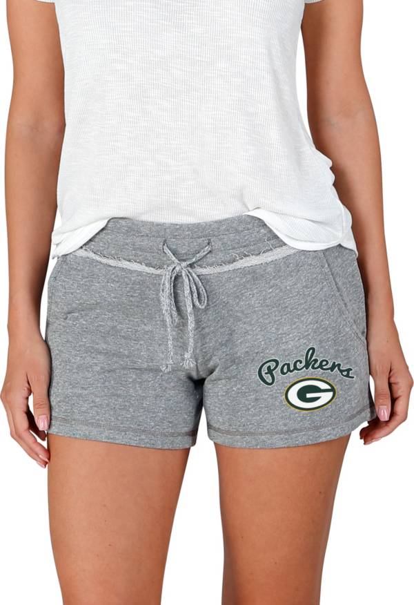 Concepts Sport Women's Green Bay Packers Mainstream Grey Shorts product image