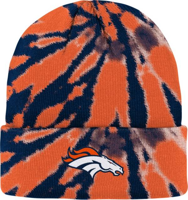 NFL Team Apparel Youth Denver Broncos Tie Dye Knit