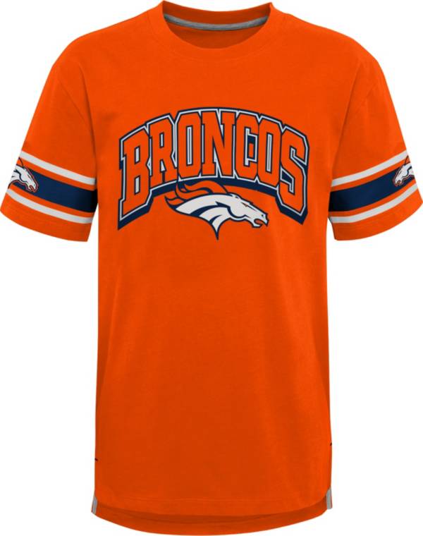 NFL Team Apparel Youth Denver Broncos Orange Victorious T-Shirt