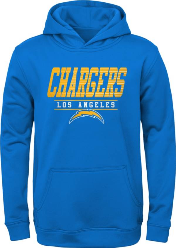 NFL Team Apparel Youth Los Angeles Chargers Win Streak Blue Hoodie