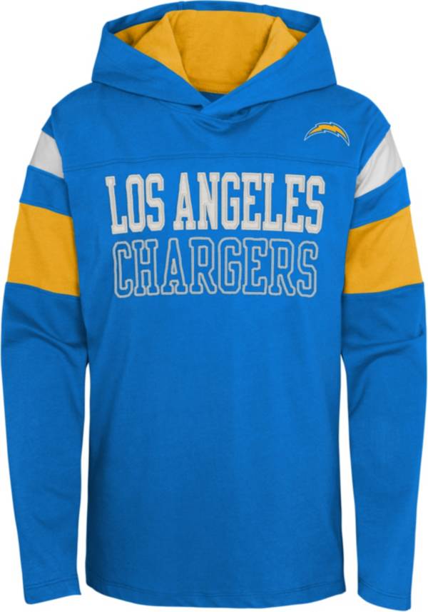 NFL Team Apparel Youth Los Angeles Chargers Blue Glory Days Pullover Hoodie product image