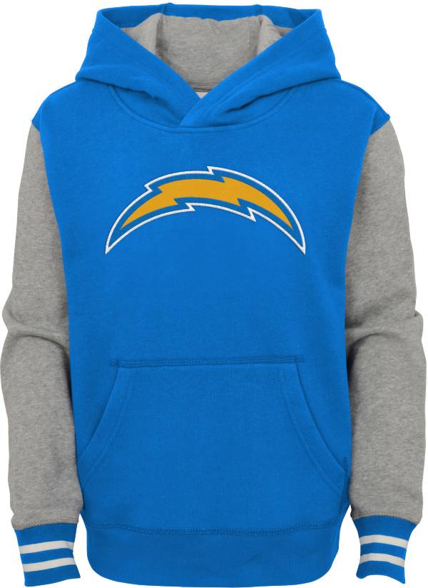 NFL Team Apparel Youth Los Angeles Chargers Blue Heritage Pullover Hoodie product image