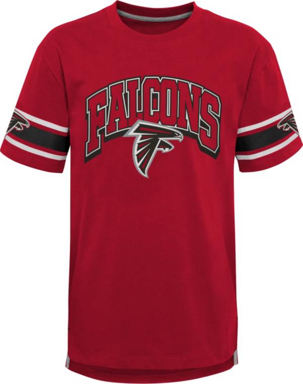 NFL Team Apparel Youth Atlanta Falcons Red Victorious T-Shirt