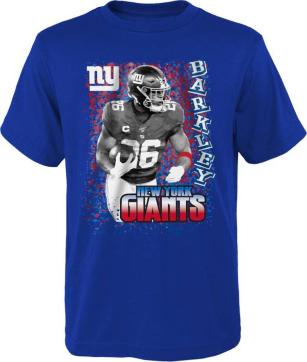 NFL Team Apparel Youth New York Giants Da Man Saquon Barkley Royal T-Shirt