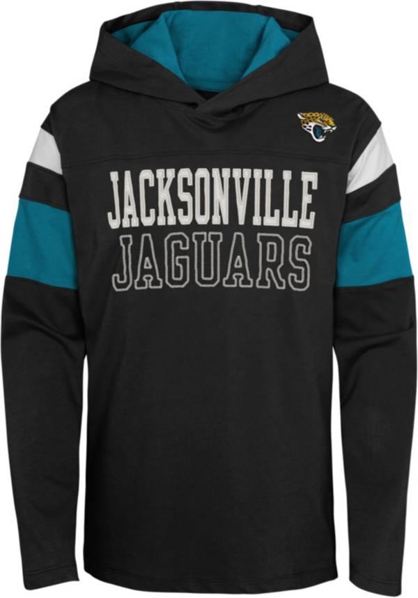 NFL Team Apparel Youth Jacksonville Jaguars Black Glory Days Pullover Hoodie