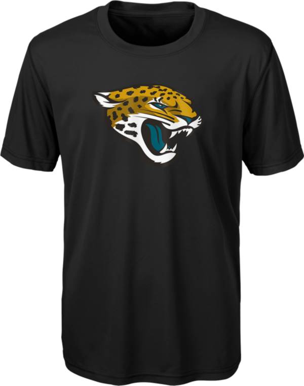 NFL Team Apparel Youth Jacksonville Jaguars Team Logo Black T-Shirt