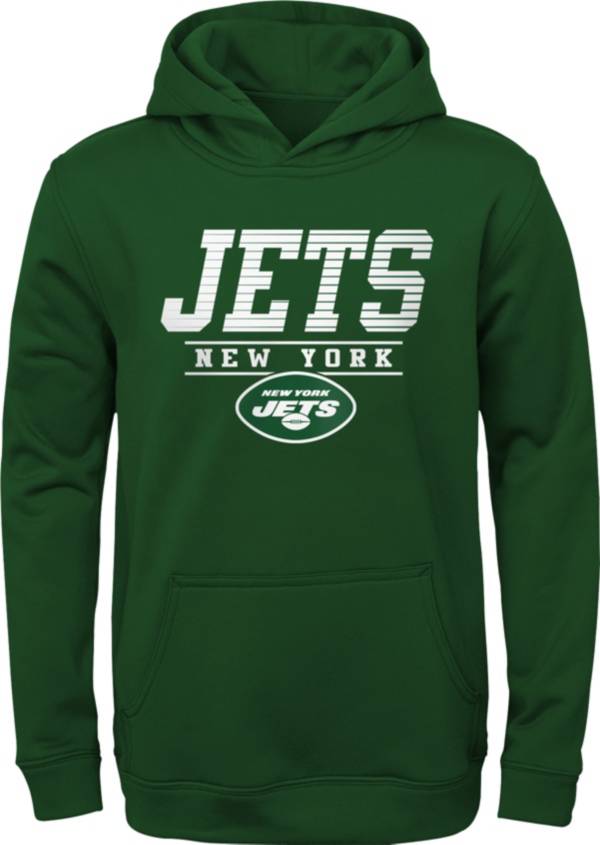 NFL Team Apparel Youth New York Jets Win Streak Green Hoodie