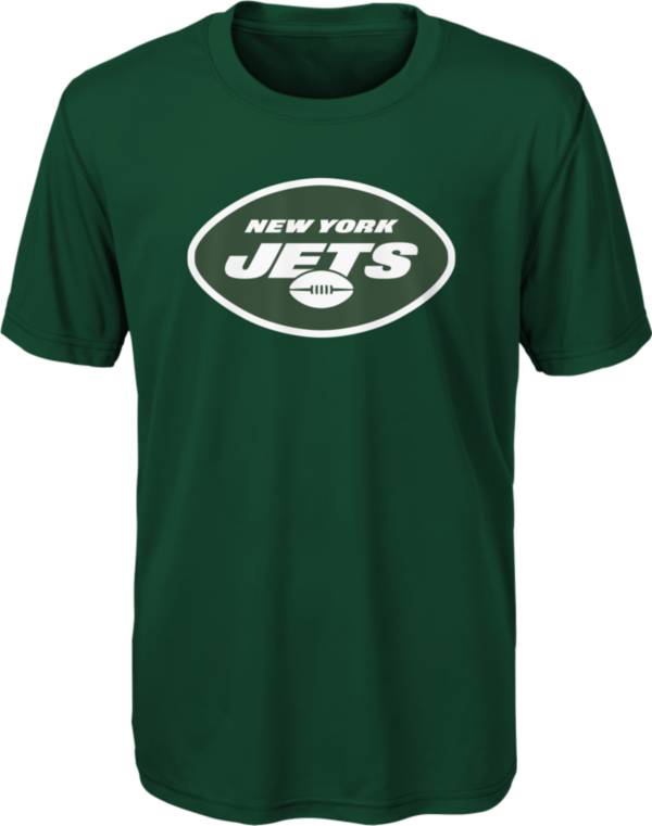 NFL Team Apparel Youth New York Jets Team Logo Green T-Shirt