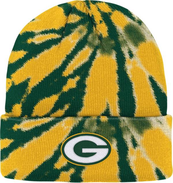 NFL Team Apparel Youth Green Bay Packers Tie Dye Knit