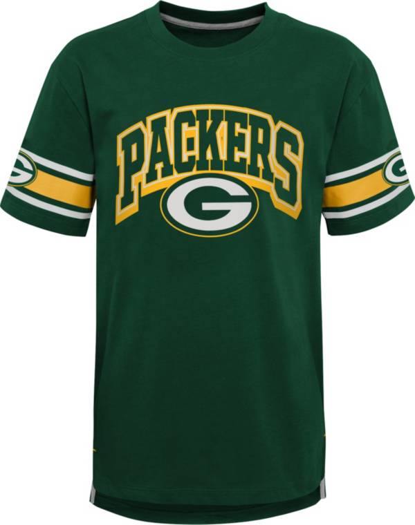 NFL Team Apparel Youth Green Bay Packers Green Victorious T-Shirt