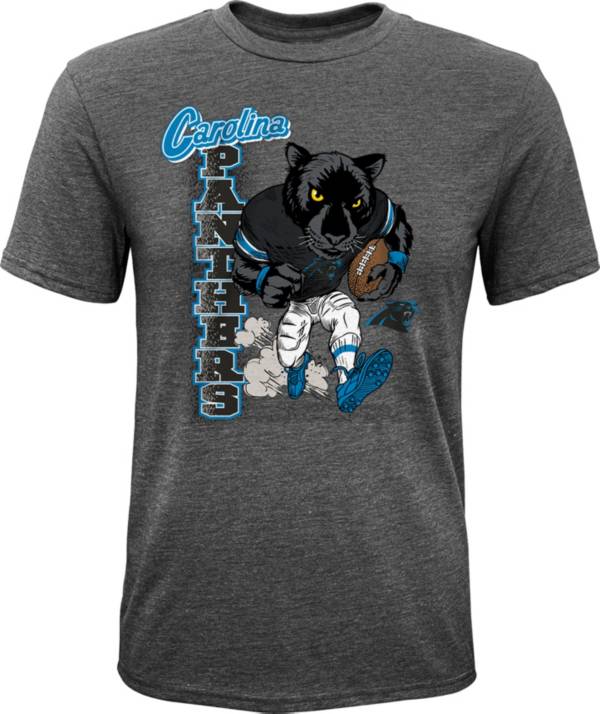 NFL Team Apparel Youth Carolina Panthers Dark Grey Heather Bust Loose T-Shirt product image