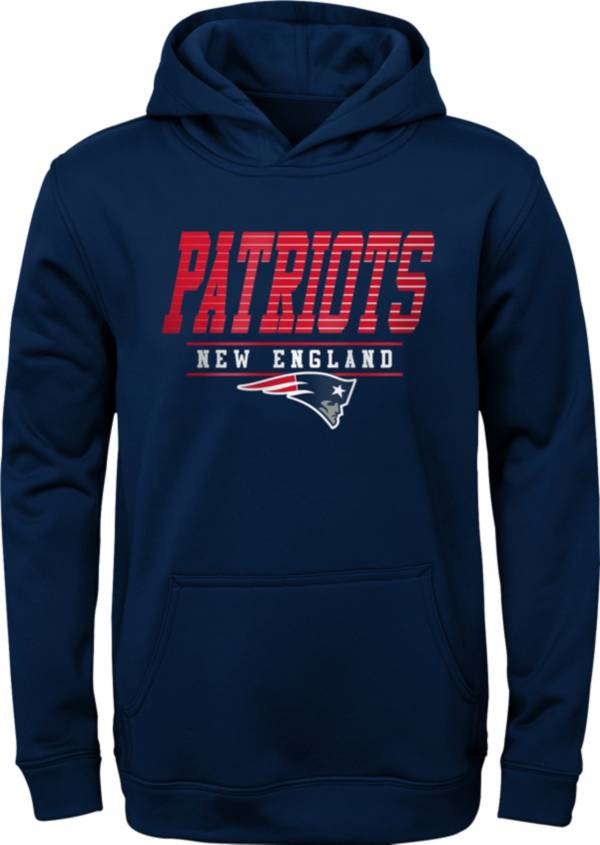 NFL Team Apparel Youth New England Patriots Win Streak Navy Hoodie