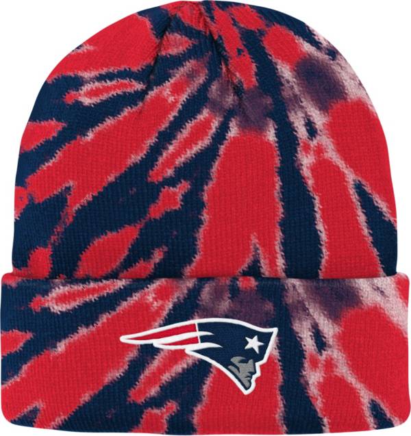 NFL Team Apparel Youth New England Patriots Tie Dye Knit