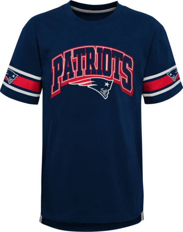 NFL Team Apparel Youth New England Patriots Navy Victorious T-Shirt