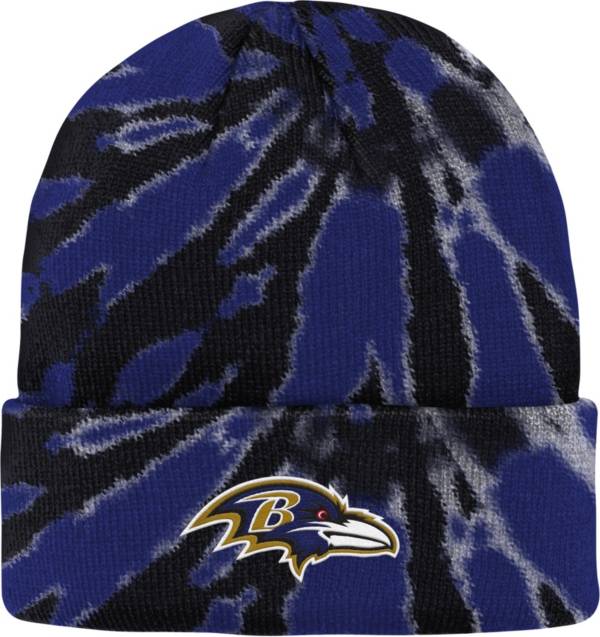 NFL Team Apparel Youth Baltimore Ravens Tie Dye Knit