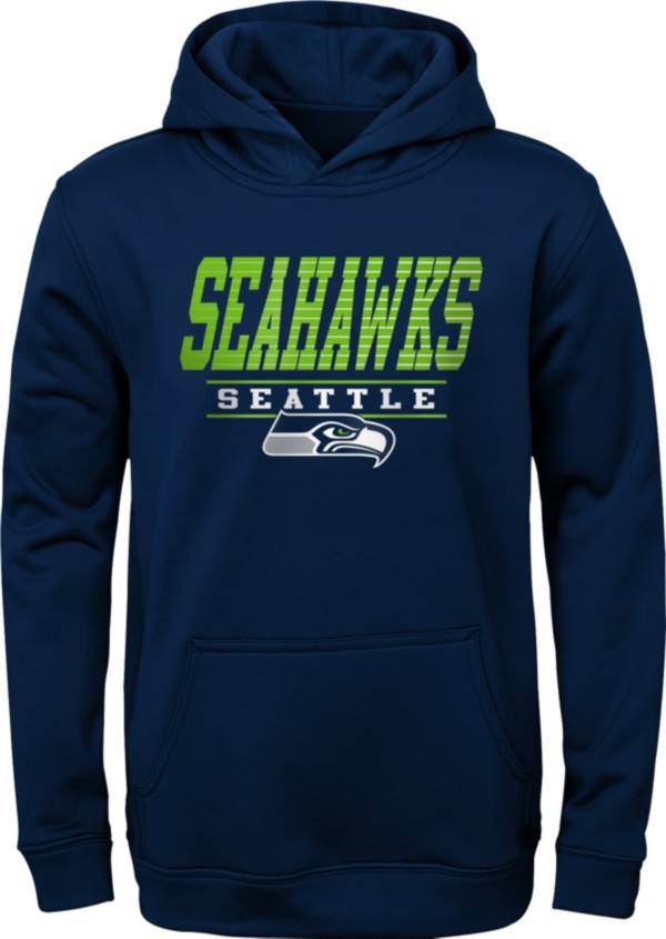 NFL Team Apparel Youth Seattle Seahawks Win Streak Navy Hoodie