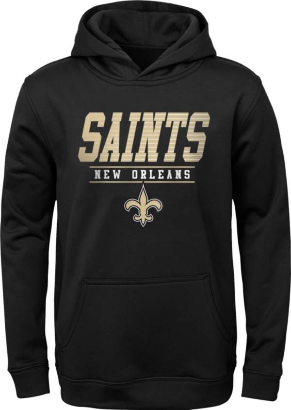 NFL Team Apparel Youth New Orleans Saints Win Streak Black Hoodie