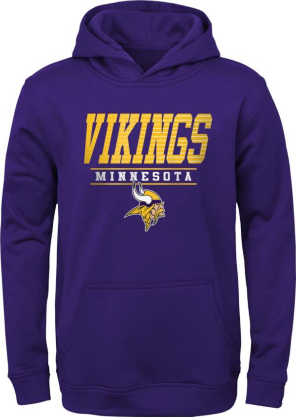 NFL Team Apparel Youth Minnesota Vikings Win Streak Purple Hoodie