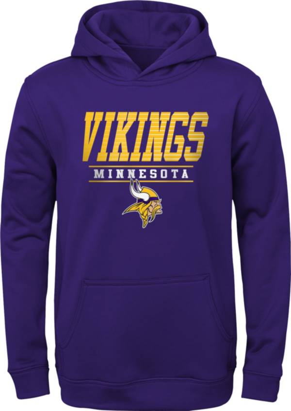 NFL Team Apparel Youth Minnesota Vikings Win Streak Purple Hoodie