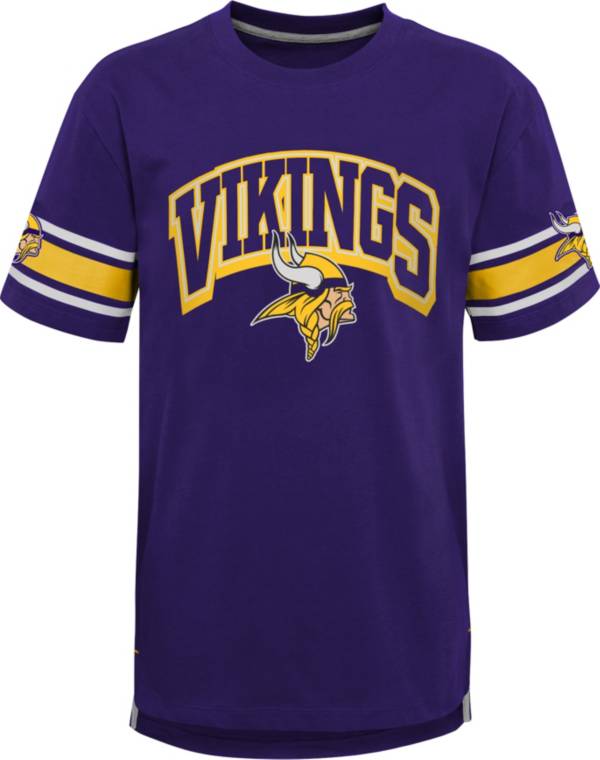 NFL Team Apparel Youth Minnesota Vikings Purple Victorious T-Shirt