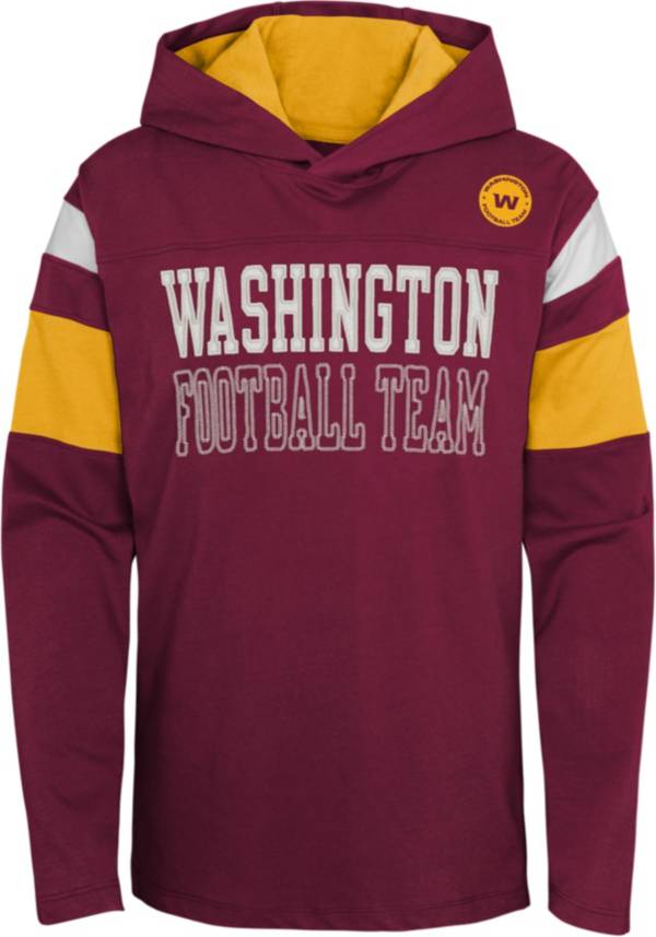 NFL Team Apparel Youth Washington Football Team Red Glory Days Pullover Hoodie