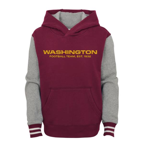 NFL Team Apparel Youth Washington Football Team Red Heritage Pullover Hoodie