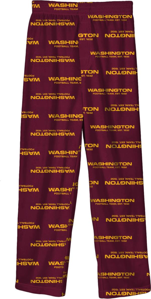 NFL Team Apparel Youth Washington Football Team Jersey Pajama Pants