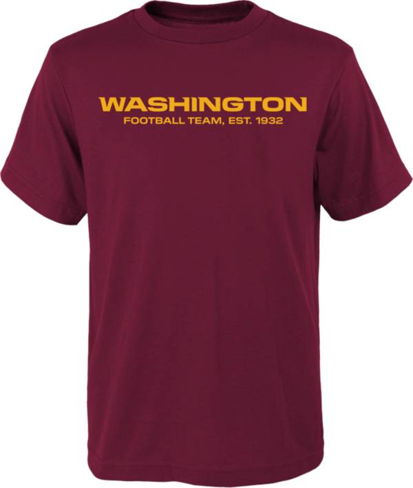 NFL Team Apparel Youth Washington Football Team Team Logo Red T-Shirt