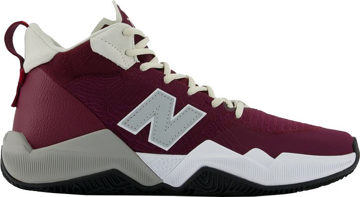 maroon and white basketball shoes