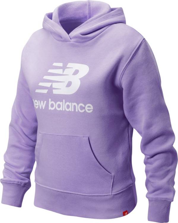 New Balance Girls' Core Performance Fleece Pullover Hoodie