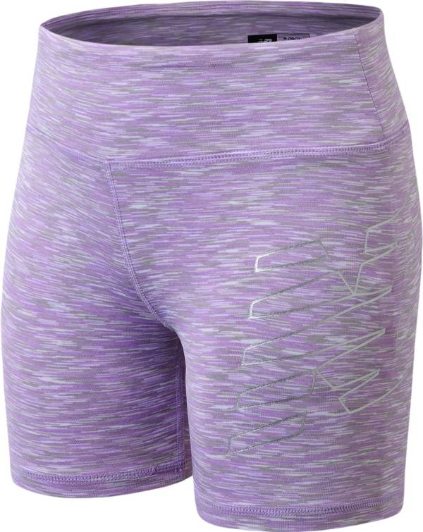 New Balance Girls' Performance Space Dye Play Shorts