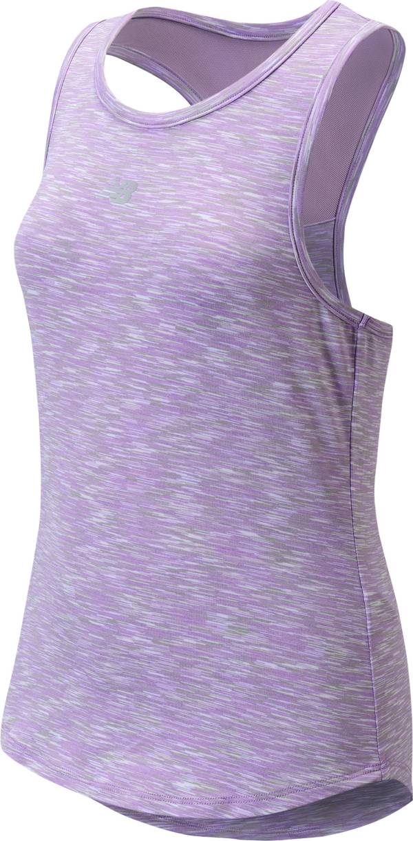 New Balance Girls' Performance Space Dye Tank Top