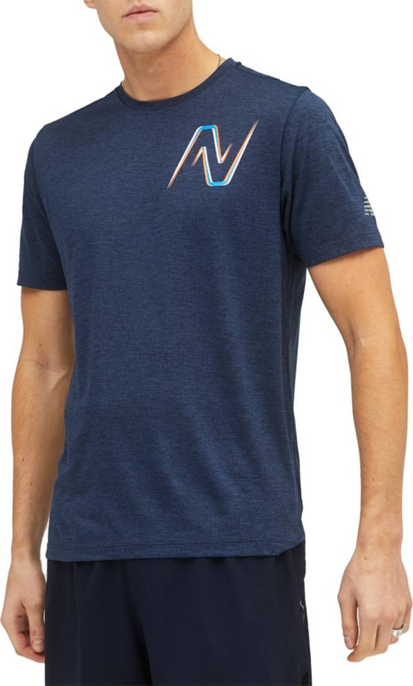 New Balance Men's Graphic Impact Run Short Sleeve T-Shirt