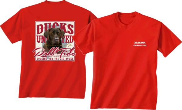 New World Graphics Men's Alabama Crimson Tide Crimson Ducks Unlimited Great Outdoors T-Shirt