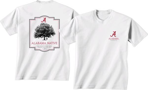 New World Graphics Men's Alabama Crimson Tide Rooted White T-Shirt product image