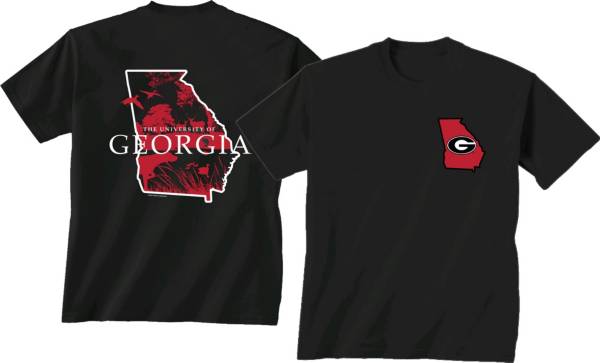 New World Graphics Men's Georgia Bulldogs State Sportsmen Black T-Shirt