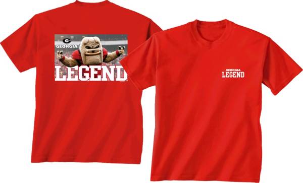 New World Graphics Men's Georgia Bulldogs Red Mascot Legends T-Shirt