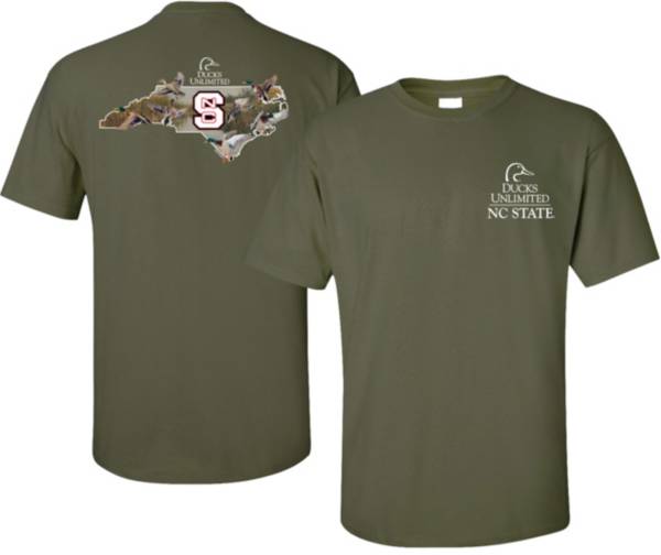 New World Graphics Men's NC State Wolfpack Green Ducks Unlimited Graphic T-Shirt