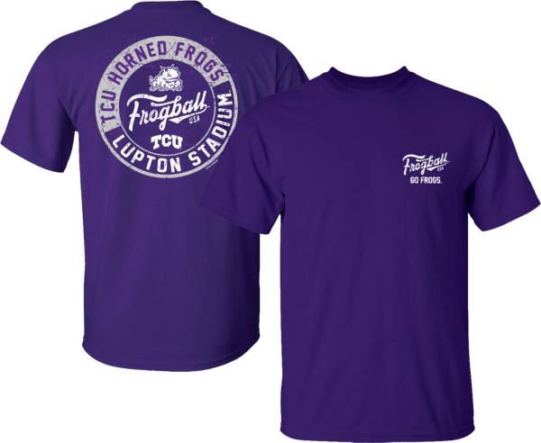 New World Graphics Men's TCU Horned Frogs Purple Frogball T-Shirt