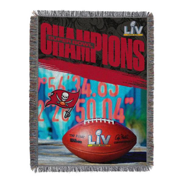 TheNorthwest Super Bowl LV Champions Tampa Bay Buccaneers Fringe Blanket