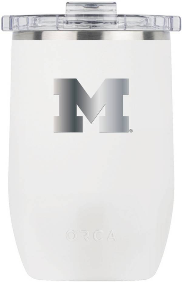 ORCA Michigan Wolverines Whiteout 12 oz. Vino Tumbler